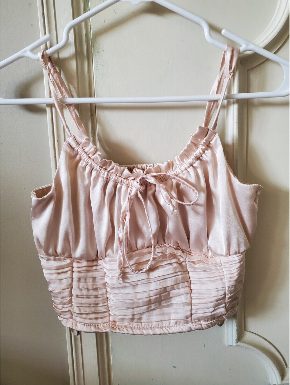 Forever 21 Satin Crop Tank Top